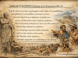 Αδίδακτο κείμενο: Αἰσχίνης, Κατὰ Κτησιφῶντος §§5-6