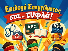 Νεοελληνική Γλώσσα & Λογοτεχνία Β´ Λυκείου:Επιλογή επαγγέλματος στα… τυφλά(Κριτήριο αξιολόγησης)